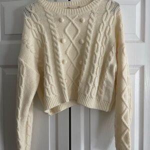Altar’d State sweater, color cream, size S.